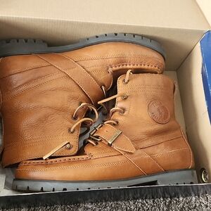 Polo Ralph Lauren Men's Tan Leather Boots